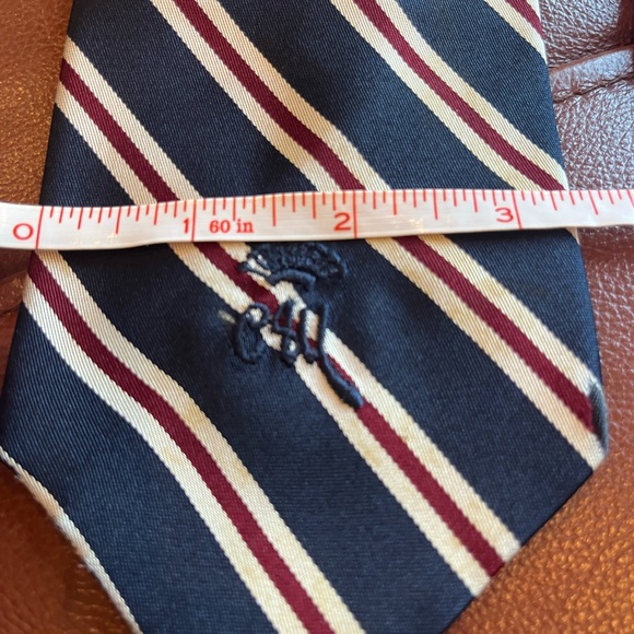 3 ties Aquascutum silk polkadots, Countess Mara Vintage striped, Lands End royal - Picture 3 of 12